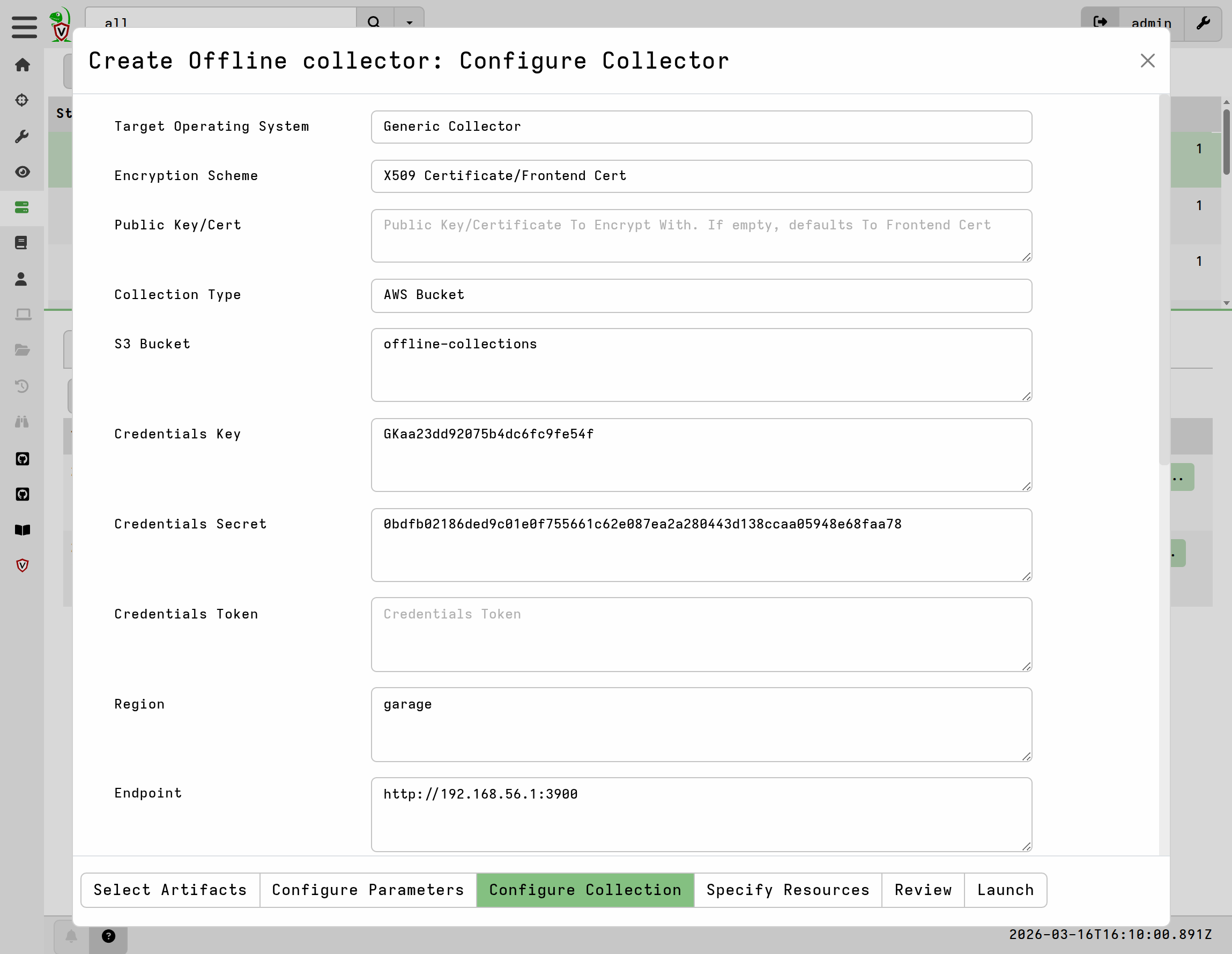 Collector configuration