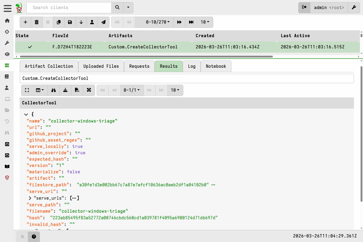 Custom.CreateCollectorTool Uploaded Files